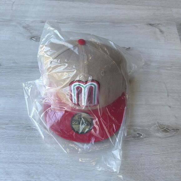 NEW‎ ERA 59FIFTY MEXICO CHROME AND RED MEXICO FLAG PATCH GRAY UV HAT 7 3/8 NWT - Picture 3 of 5